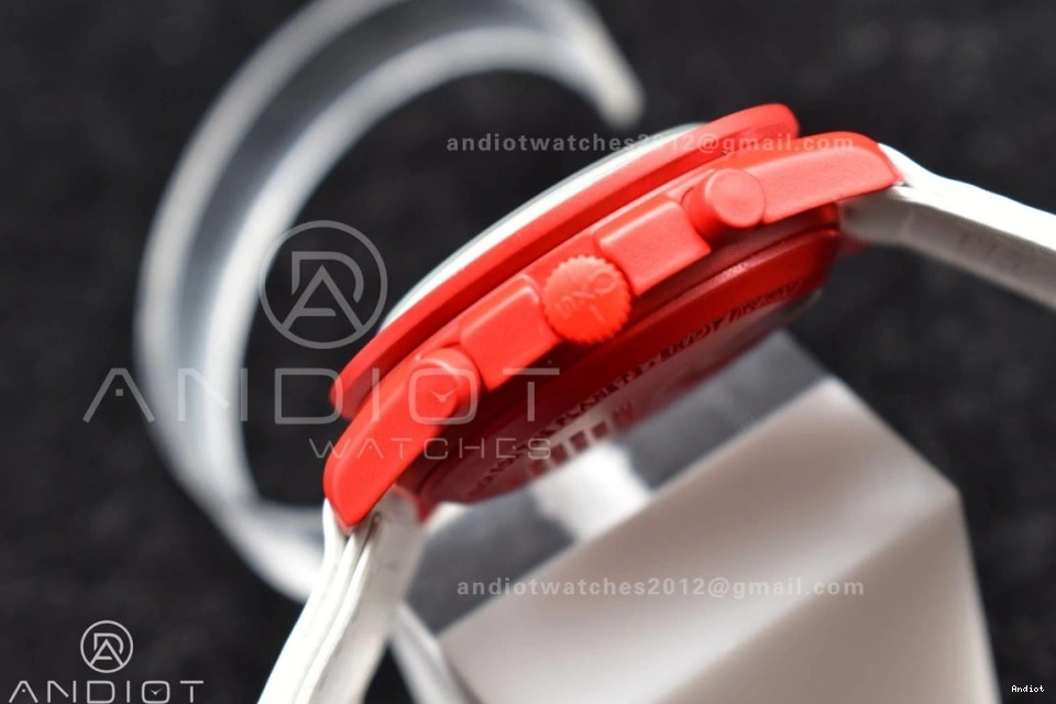 Quartz Strap x Swatch Moonwatch Mission Nylon Mars to Omega Bioceramic on 1229